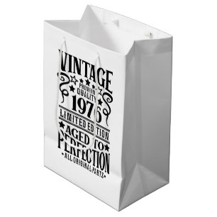 Cool Vintage Birth year 1976 Medium Gift Bag