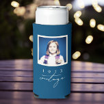 Cool Vintage Birthday Party Script Photo Seltzer Can Cooler<br><div class="desc">Celebrate your birthday in style with our Custom Cool Vintage Birthday Party Photo Can cooler featuring elegant script calligraphy! This sleek and stylish can cooler is the perfect accessory for any birthday celebration, adding a touch of class and sophistication to your special day. But that's not all - this can...</div>
