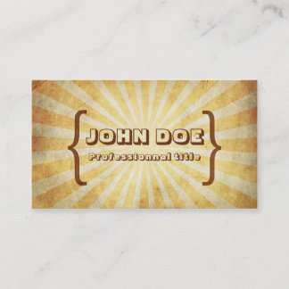 Cool vintage business card