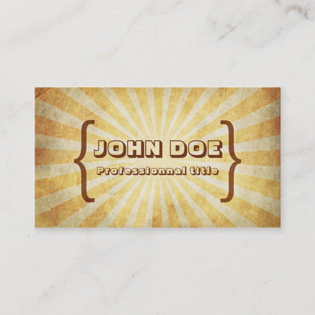 Cool vintage business card (Front)