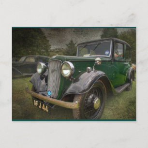 cool vintage car vintage postcard