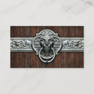 Cool Vintage Doorknocker #1A Personalizable Business Card