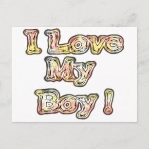 Cool Vintage Hakuna Matata Gifts I Love my Boy.png Postcard