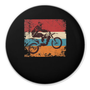 Cool Vintage Motocross Gift For Motorbike Lovers Ceramic Knob