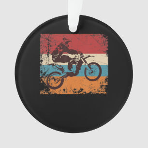 Cool Vintage Motocross Gift For Motorbike Lovers Ornament
