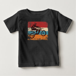 Cool Vintage Motocross Gift For Motorbike Lovers.p Baby T-Shirt