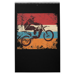Cool Vintage Motocross Gift For Motorbike Lovers.p Calendar