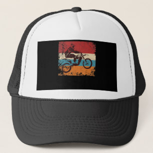 Cool Vintage Motocross Gift For Motorbike Lovers Trucker Hat