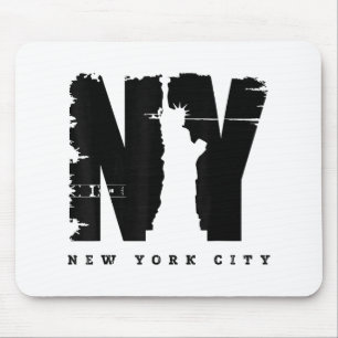 Cool Vintage New York City Style Tee Shirts, New Y Mouse Pad