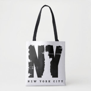 Cool Vintage New York City Style Tee Shirts, New Y Tote Bag