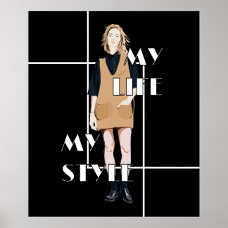 Cool Vintage Pinup Girl Poster