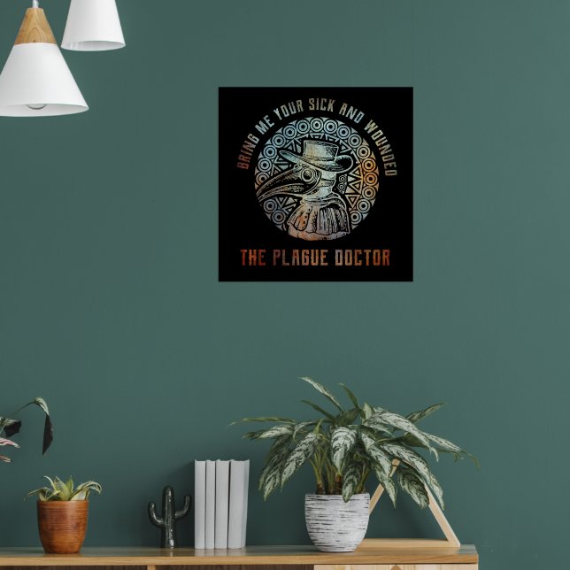 Cool Vintage Plague Doctor   Poster (Living Room 1)