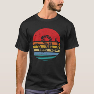 Cool Vintage Python Snake Retro Style Programmers T-Shirt