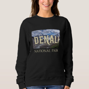 Cool Vintage Retro Denali Alaska National Park Des Sweatshirt