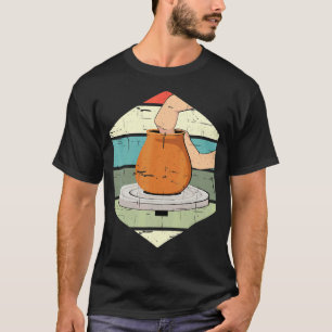 Cool Vintage Retro Pottery Artist Clay Ceramic Art T-Shirt