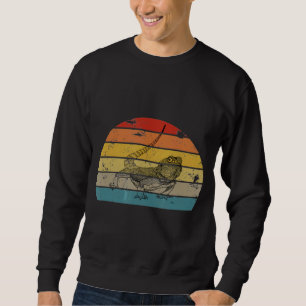 Cool Vintage Retro Sunset Bearded Dragon Sweatshirt