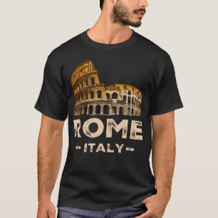 Cool Vintage Roma Italia Colosseum Souvenirs Rome T-Shirt