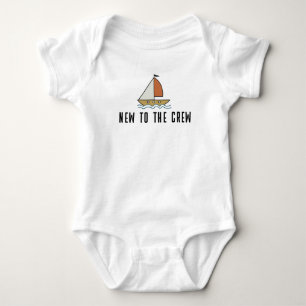 Cool Vintage Sailing Crew Cute Sailor Baby Bodysuit
