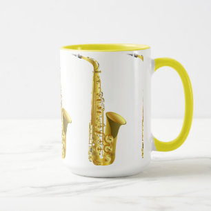 Cool Vintage Saxophone Mug