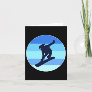 Cool Vintage Snowboarder Backcountry Snowboarding Card