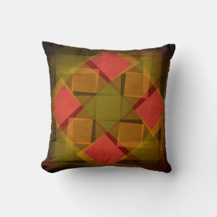 Cool vintage squares pattern cushion
