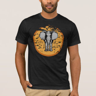 Cool Vintage Sun and Elephant T-Shirt