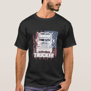 Cool Vintage Tractor Trailer Truck Drivers Gift Pr T-Shirt