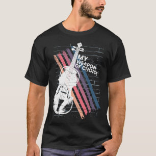Cool Violin Outfit Silhouette for a Bow Strings Fi T-Shirt