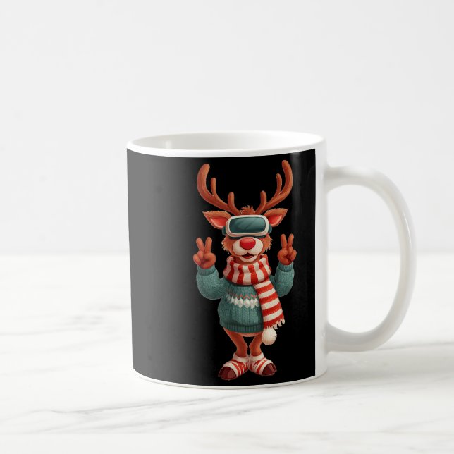Cool Virtual Reality Reindeer Costume For Adults A Coffee Mug (Right)