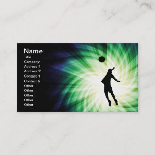 Cool Volleyball Business Card