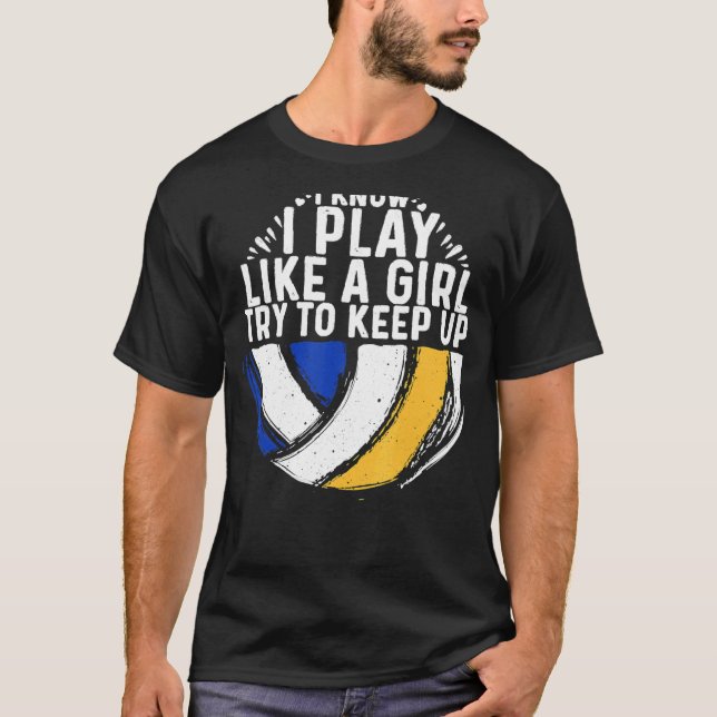 Cool Volleyball For Women Girls Youth Volleyball T T-Shirt (Front)