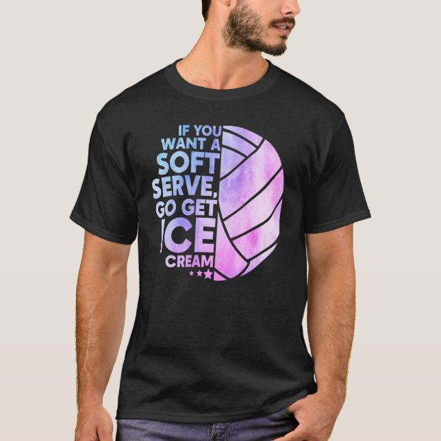 Cool Volleyball For Women Girls Youth Volleyball T T-Shirt (Front)