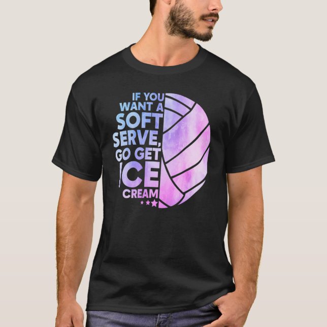 Cool Volleyball For Women Girls Youth Volleyball T T-Shirt (Front)