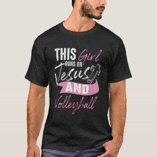 Cool Volleyball Gifts For Women Funny Teen Girl Ru T-Shirt