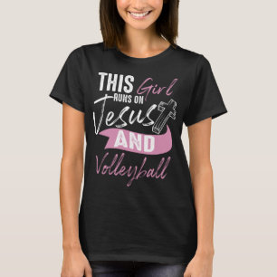 Cool Volleyball Gifts For Women Funny Teen Girl Ru T-Shirt