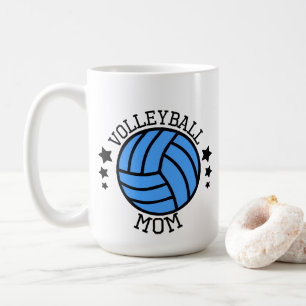 Cool Volleyball Mom word art Coffee Mug