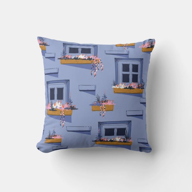Cool Wall Windows Summer Pattern Cushion (Front)