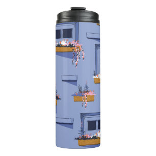 Cool Wall Windows Summer Pattern Thermal Tumbler