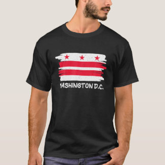 Cool Washington D C Flag T Shirt