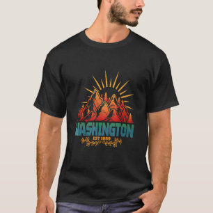 Cool Washington Est 1889 State Design T-Shirt