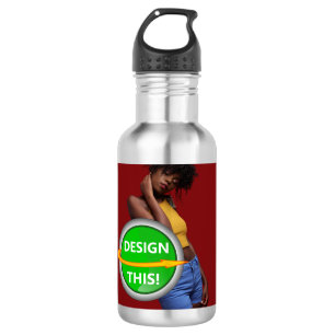 COOL! Water Bottle (18 oz) Stainless Steel -Custom