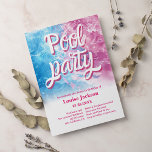 Cool water pool party script swirls pink Sweet 16 Invitation<br><div class="desc">Get ready for a sizzling summer celebration with our exclusive Summer Party Invitation! Whether you're hosting a backyard barbecue, poolside bash, or beach bonfire, our stylish and customisable invitations set the perfect tone for a fun-filled gathering under the sun. With vibrant designs and easy personalisation options, inviting your guests to...</div>