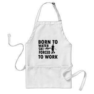 Cool Water skiing Designs Standard Apron