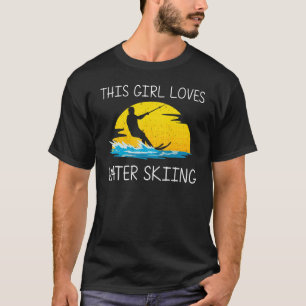 Cool Water Skiing For Girls Kids Ski Sports Skiers T-Shirt