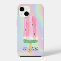 Cool Watercolor Ice cream Holographic