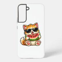 Cool Watermelon Cat