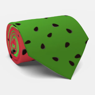 cool watermelon fruit pattern tie