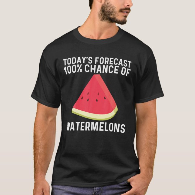 Cool Watermelon Gift For Men Women Red Melon Fruit T-Shirt (Front)