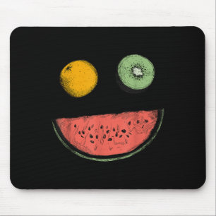 Cool Watermelon Lemon Kiwi Veggie Plant Diet World Mouse Pad