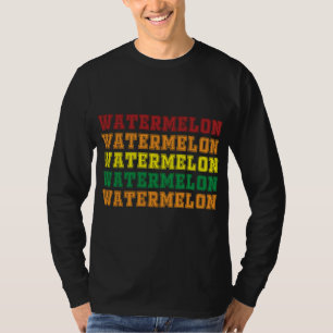 Cool Watermelon Lettering Design Summer Watermelon T-Shirt